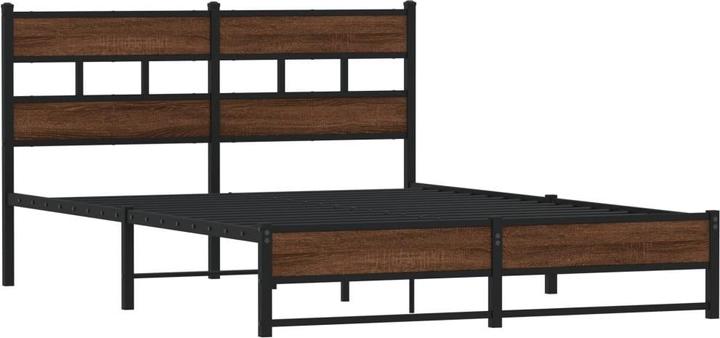Actual product image VidaXL Metal bed Bed slatted frame double bed Bed frame without mattress 140x200cm (140 x 200)