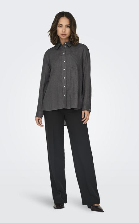 Actual product image Only Single-coloured linen mix shirt Shirt (M)