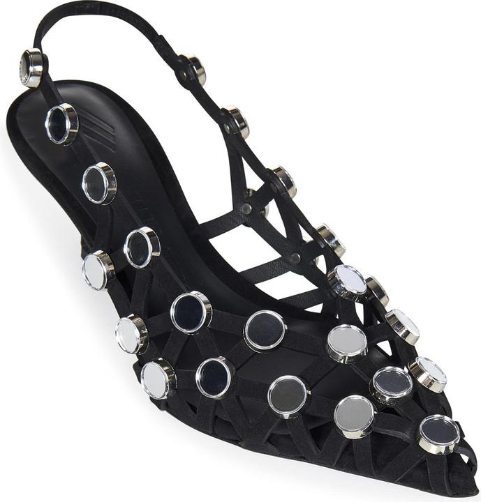 Actual product image The Attico Grid Slingback 50mm (38)