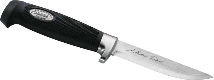 Produktbild Marttiini Finnenmesser Condor, Chromstahl-Klinge, 12 cm, Kautschuk-Griff, Lederscheide