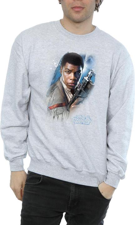 Actual product image Star Wars Mens The Last Jedi Finn Brushed Sweatshirt (XXL)