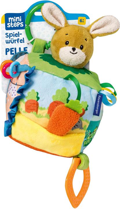 Produktbild Ravensburger ministeps 4584 Spielwürfel Pelle, schmuseweicher Activity-Würfel mit Knisterfolie und