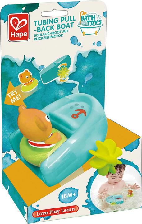 Actual product image Hape Inflatable boat with pullback motor