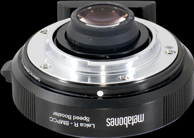 Produktbild Metabones Speed Booster Leica R an Blackmagic BMPCC MFT