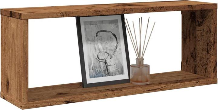 Immagine prodotto VidaXL Wandregal Hängeregal Regalwürfel Cube Lounge CD Regal 6Stk. Altholz-Optik (60 x 15 x 23 cm)
