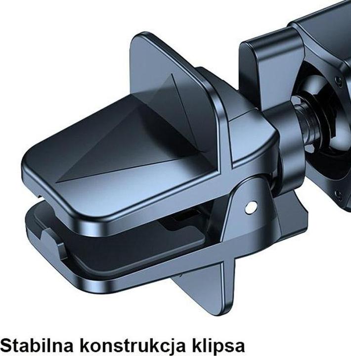 Image du produit Usams Uchwyt indukcyjny Magnetic Car Wireless Charging 15W do kratki went. szary/grey CD170DZ01 (US-