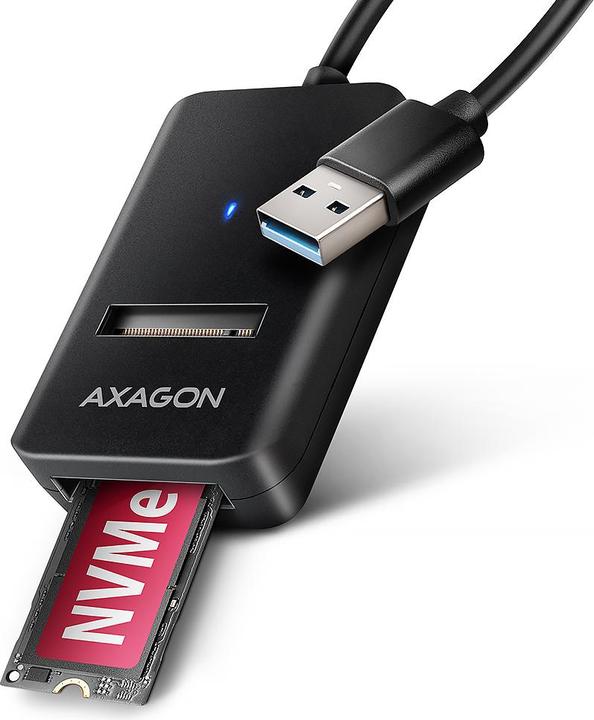 Axagon Other Computer Accessory ADM2-AM USB-A 10Gbps - M.2 NVMe&SATA SSD adapter, 10cm USB-A (M.2)