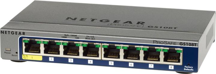 Actual product image Netgear Gs108t-200ges (8 ports)