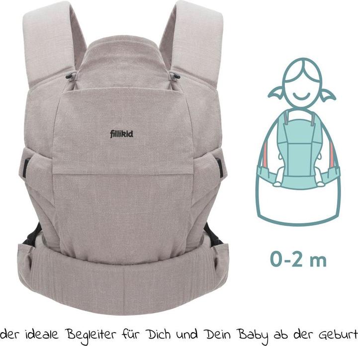 Immagine prodotto Fillikid Marsupi e fasce Marsupio naturale da 3,5 a 20 kg