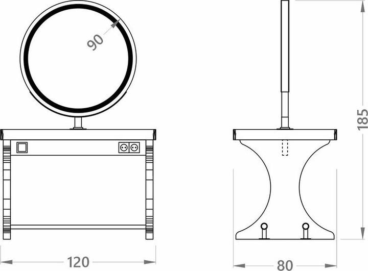 Produktbild Alpeda Woody Circle Damen Bedienungsplätze
