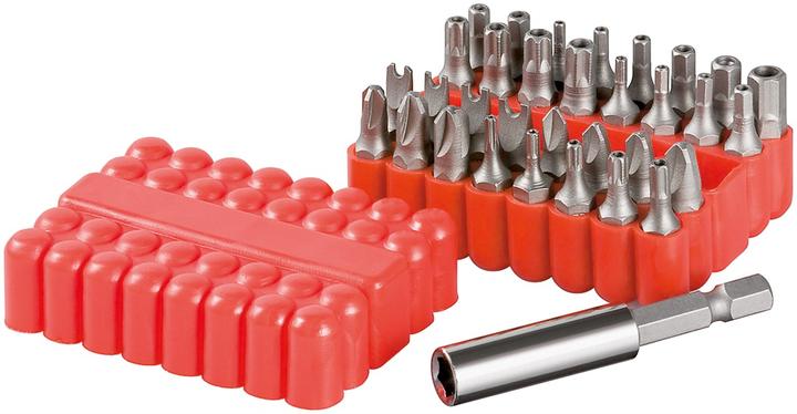 Actual product image FixPoint Universal 33-piece bit set for all common screws (Hexagon socket TX M20, Hexagon socket TX M27, Hexagon socket TX M30, Hexagon socket TX M10, Hexagon socket TX M15, Hexagon socket TX M25, Hexagon socket TX M40, Hexagon socket TX M8, Hexagon socket TX M35)