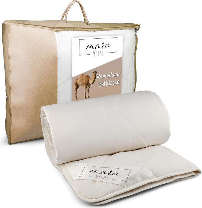 Actual product image Mara Vital Camel hair blanket (200 x 210 cm)