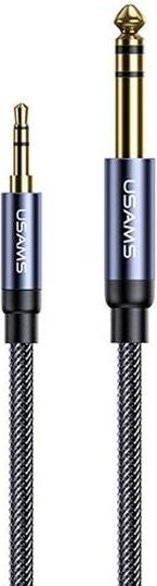Immagine prodotto Usams Adattatore jack audio 3,5mm - 6,35mm 1,2m czarnyblack SJ539YP01 US-SJ539 (1.2m, Jack da 3.5mm)