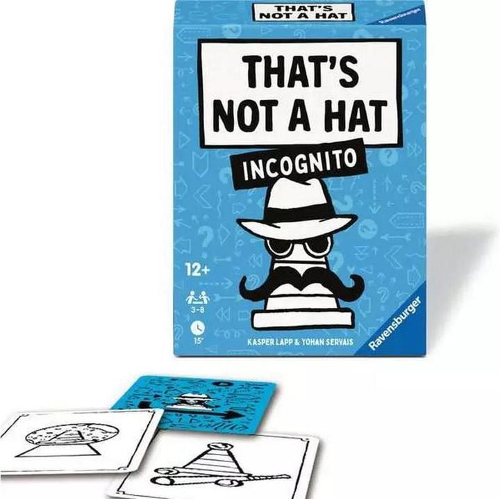 Image du produit Ravensburger 24685 That's not a hat - Incognito - Jeu de cartes pour 3-8 personnes (Allemand, Italien, Néerlandais, Français)