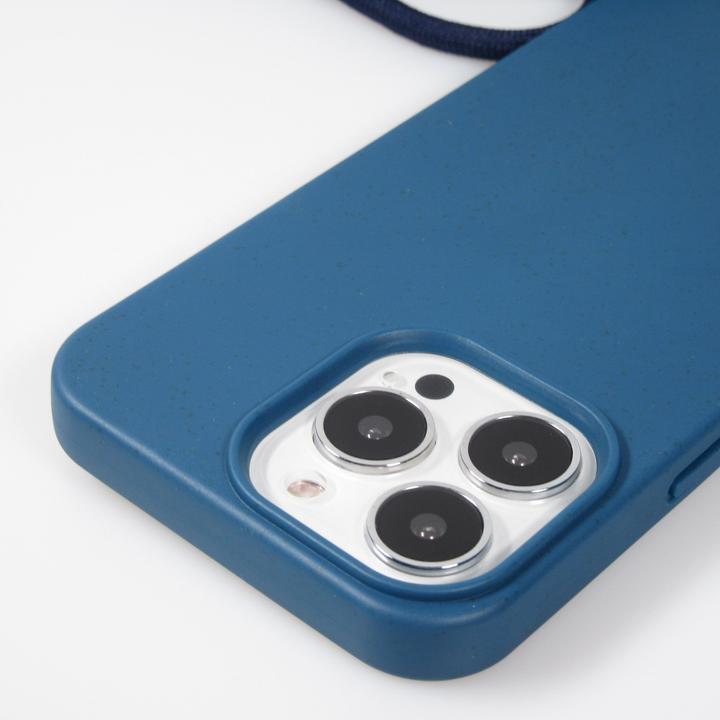 Produktbild PhoneLook Hülle Bio Eco-Friendly Vegan mit Handykette Necklace blau