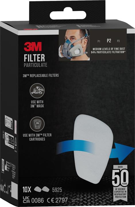 Produktbild 3M Partikelfilter (P2, 10 x)