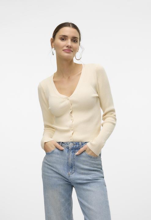 Produktbild Vero Moda Vmglory Rib Ls V-Neck Cardigan Ga Noos (S)