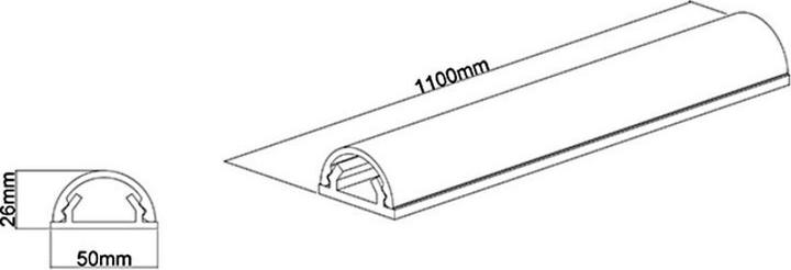 Produktbild Multibrackets Kabelkanal (Kabelkanal, 110 cm)