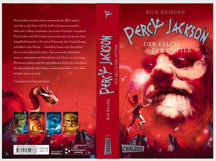 Productafbeelding Percy Jackson 6: De Beker van de Goden (Rick Riordan, Duits)