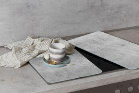 Produktbild Wenko Herdabdeckplatte Universal XL Beton, 2er Set für alle Herdarten geeignet