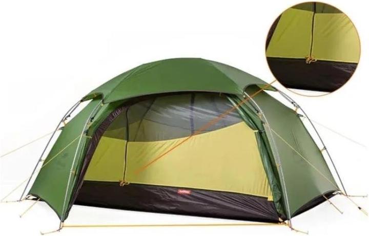 Actual product image Naturehike Cloud Peak 2 20d T-Zip tent nh17k240-y-green (2.50 kg, 2 persons)