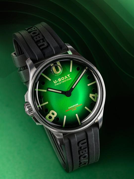 Actual product image U-Boat 9502 Darkmoon Green SS Soleil Men's Watch 40mm 5ATM (Analogue wristwatch, 40 mm)