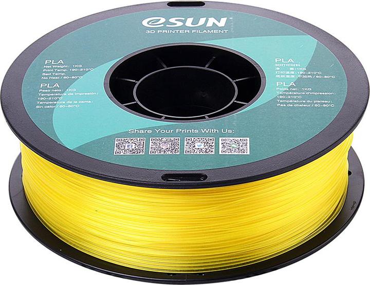 Immagine prodotto eSUN Filamento PLA Giallo Trasparente 1,75mm 1Kg (PLA, 1.75 mm, 1000 g, Giallo)