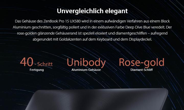 Image du produit ASUS ZenBook Pro 15 UX580GD-BN008T (15.60", Intel Core i7 8750H, 16 Go, 512 Go, CH)