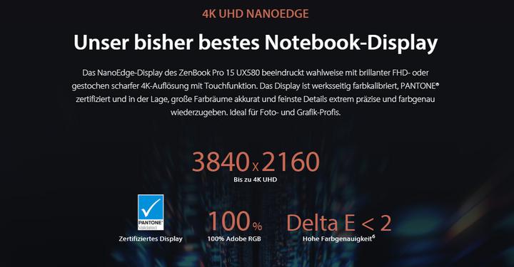 Image du produit ASUS ZenBook Pro 15 UX580GD-BN008T (15.60", Intel Core i7 8750H, 16 Go, 512 Go, CH)