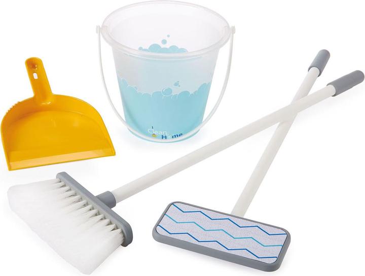 Ecoiffier Blue cleaning trolley, 5 pieces.