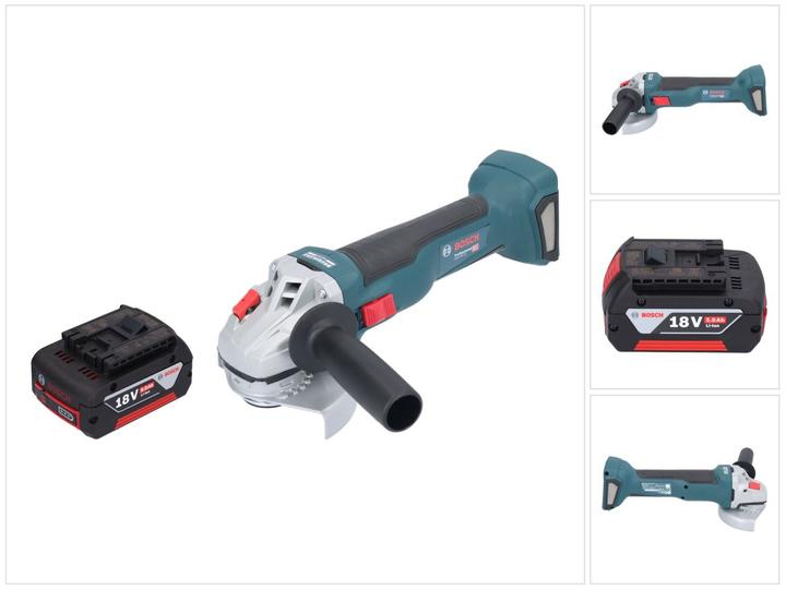 Productafbeelding Bosch Professional Bosch GWS 18V-10 Professionele accu haakse slijper 18 V 115 mm borstelloos + 1x oplaadbare accu 5.0 (115 mm)