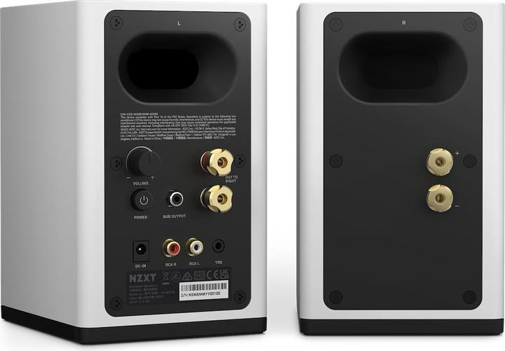Image du produit NZXT Haut-parleurs 3" Blanc V2 EU Cordon d'alimentation AP-SPKW2-EU