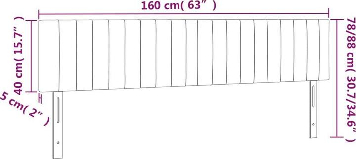 Actual product image VidaXL Aldridge (160 x 5 x 88 cm)