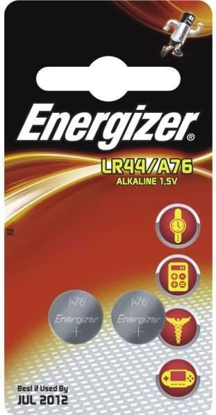 Actual product image Energizer Lr44 A76 (2 pcs., LR44, 150 mAh)