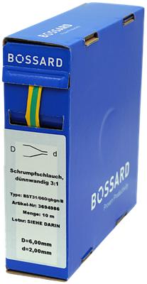 Produktbild Schrumpfschlauch-Box 6:2mm gelb/grün 10m (10 x)