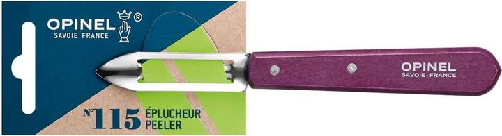 Actual product image Opinel 001929 Paring knife No. 115 purple beech wood handle (6 cm)