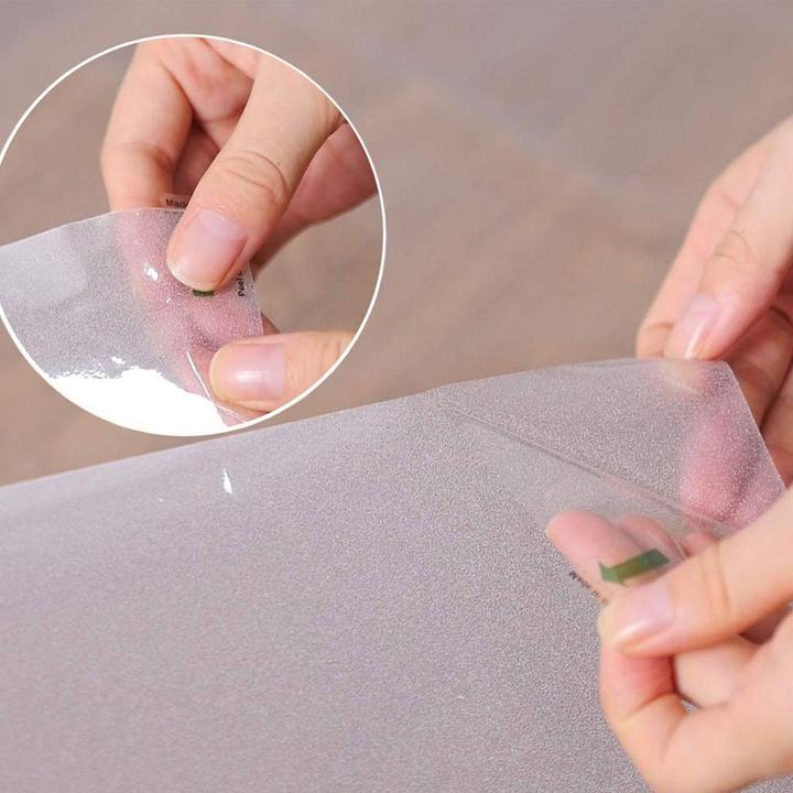 Produktbild Werkstein Matte Deko Fensterfolie Statische Sichtschutzfolie Blickdicht (60x200cm) (60 x 200 cm)