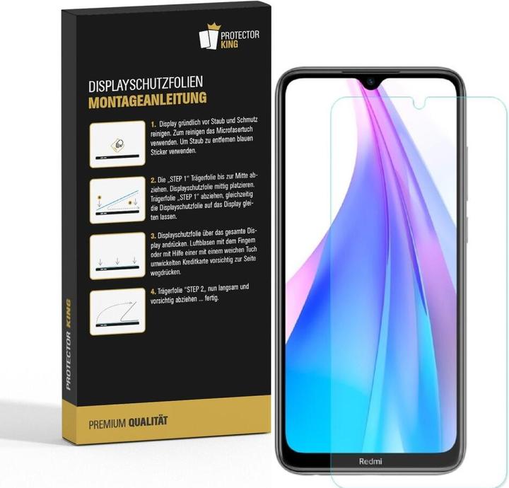 Produktbild Protectorking 6x Panzerfolie Anti-Shock matt entspiegelt (6 Stück, Xiaomi Redmi Note 8)