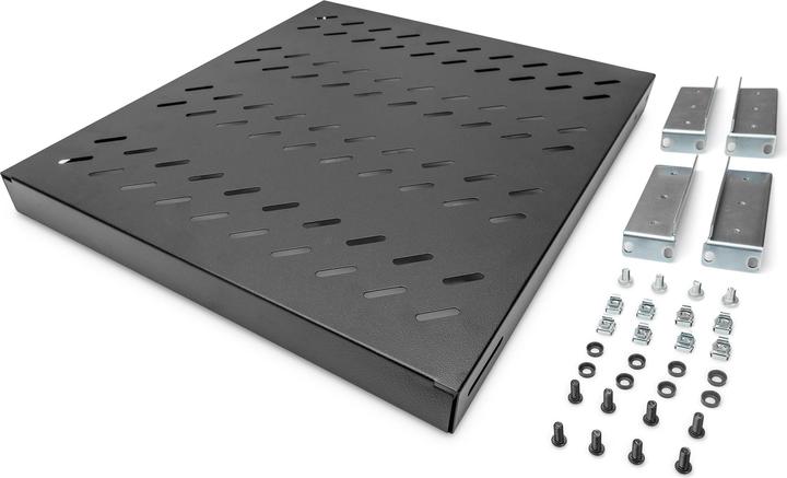 Productafbeelding Digitus DN-19 TRAY-1-800-SW Vaste plank 525mm, max. 50kg zwart