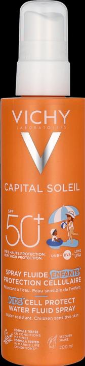 Produktbild Vichy Capital Soleil Kids Cell Protect Water Fluid Spray (Sonnenspray, SPF 50, 200 ml)