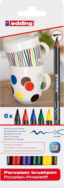 Actual product image Edding 4200-E6 Fam (Multicolor, 4 mm, 6 x)