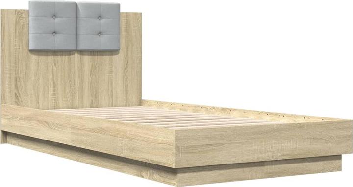 Image du produit VidaXL Cadre de lit avec tête de lit Chêne Sonoma (75 x 190 cm)