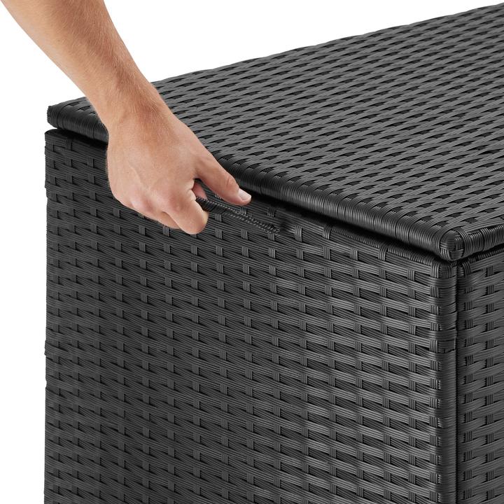 Immagine prodotto tectake Box contenitore con telaio in alluminio e rotelle 297 L, 117 x 54 x 64 cm