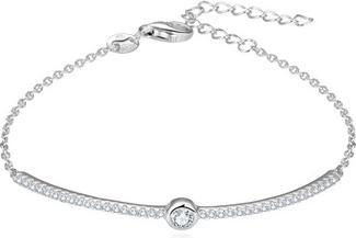 Beneto Elegant silver bracelet with zircons AGB628 / 21