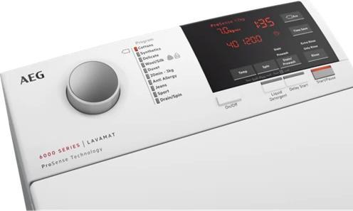 Produktbild AEG L6TBG623 Waschmaschine Freie Aufstellung Top loading 6 kg 1151 rpm D Weiss (6 kg, Unten)