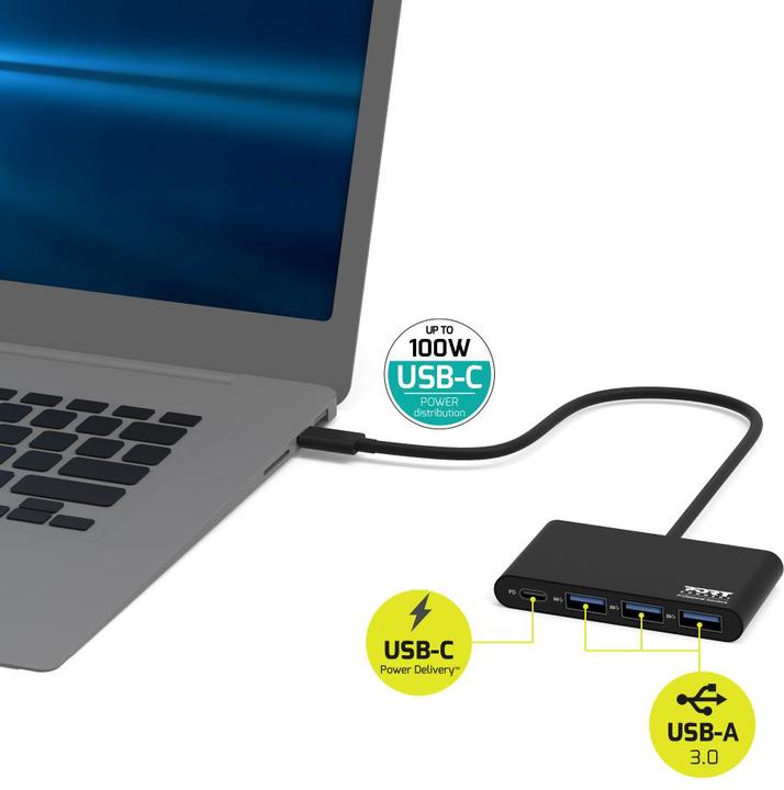 Immagine prodotto Port Designs Hub USB-C (USB-C, 3 Porti)