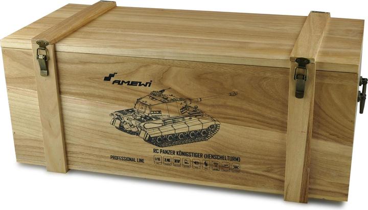Actual product image Heng Long Tank King Tiger Henschel Tower Professional Line 1:16, RTR (RTR Ready-to-Run)