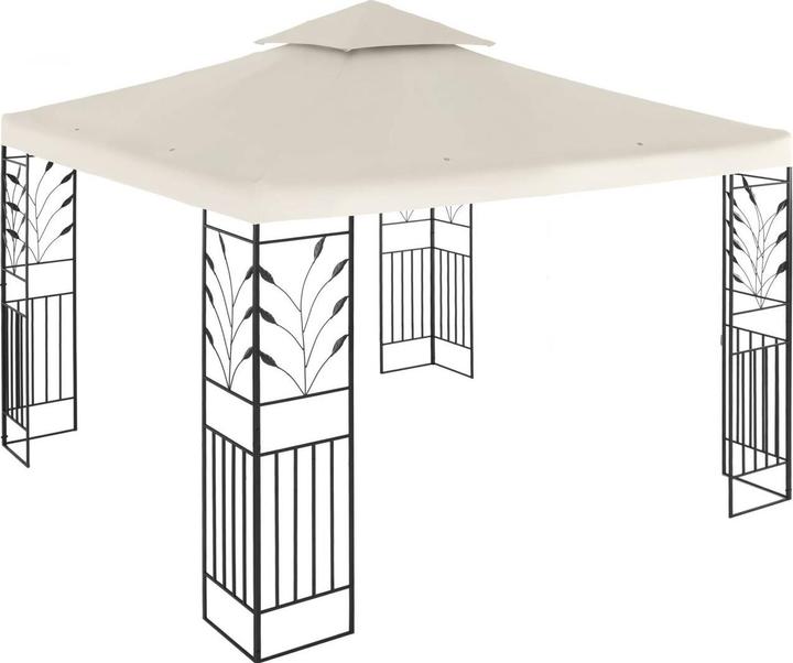 Actual product image Uniprodo Garden Pavilion - 3 x 3 m - 180 g/m² - cream (300 cm, 300 cm)