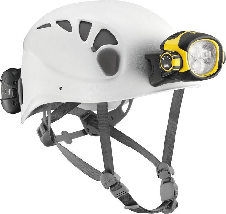 Produktbild Petzl Trios Helm Grösse 2 5361cm weiss inkl Stirnlampe Ultra Vario Belt (520 lm)
