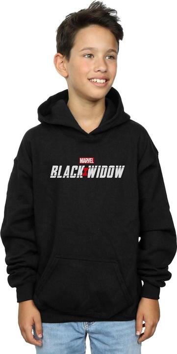 Image du produit - Sweat à capuche BLACK WIDOW MOVIE LOGO - Garçon (140, 146)